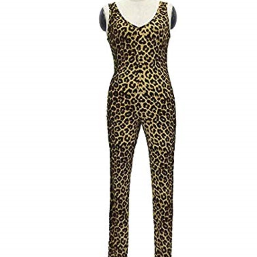 Leopard print jumpsuit